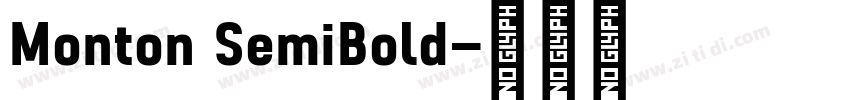 Monton SemiBold字体转换